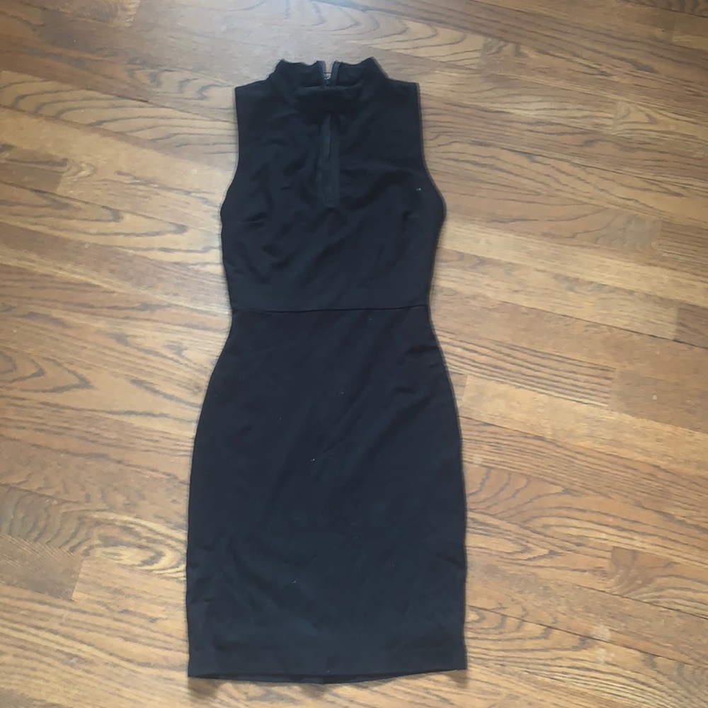 Lulus black bodycon dress with cutout